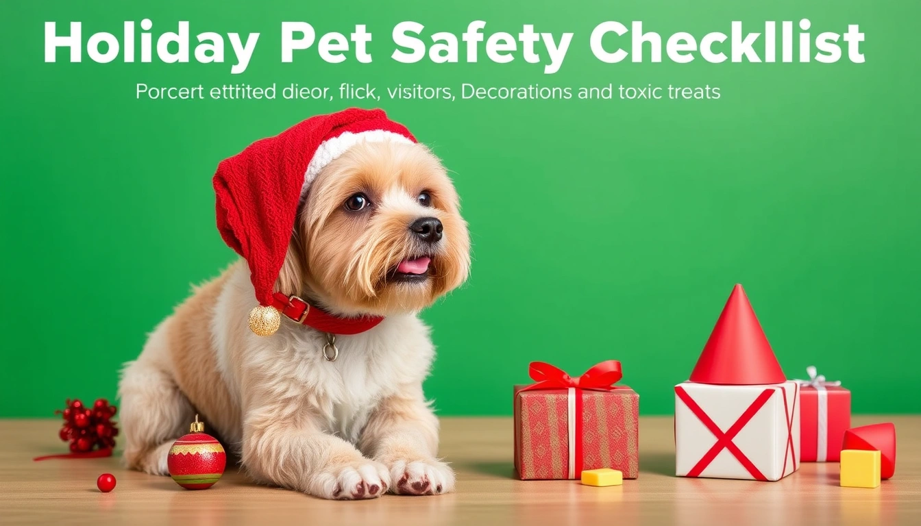 Holiday Pet Safety Checklist for Visitors, Decorations, and Toxic Treats