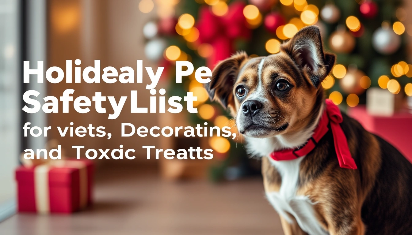 Holiday Pet Safety Checklist for Visitors, Decorations, and Toxic Treats